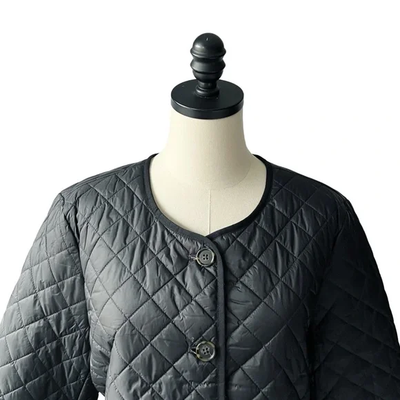 J. Crew Black Quilted Lightweight Lady Jacket14 NEW